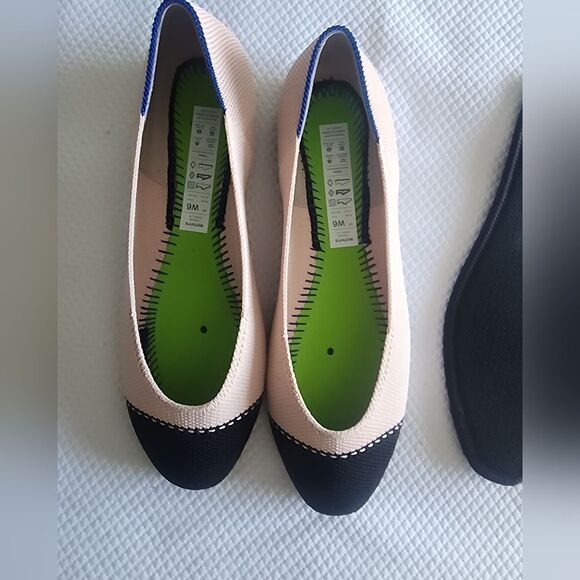 Rothy's Black and soft pink Flats with Elegant Two-Tone Design - Picture 7 of 10